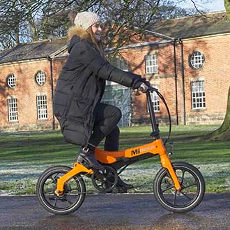 breeze up hills on an electric folding bike from MiRider