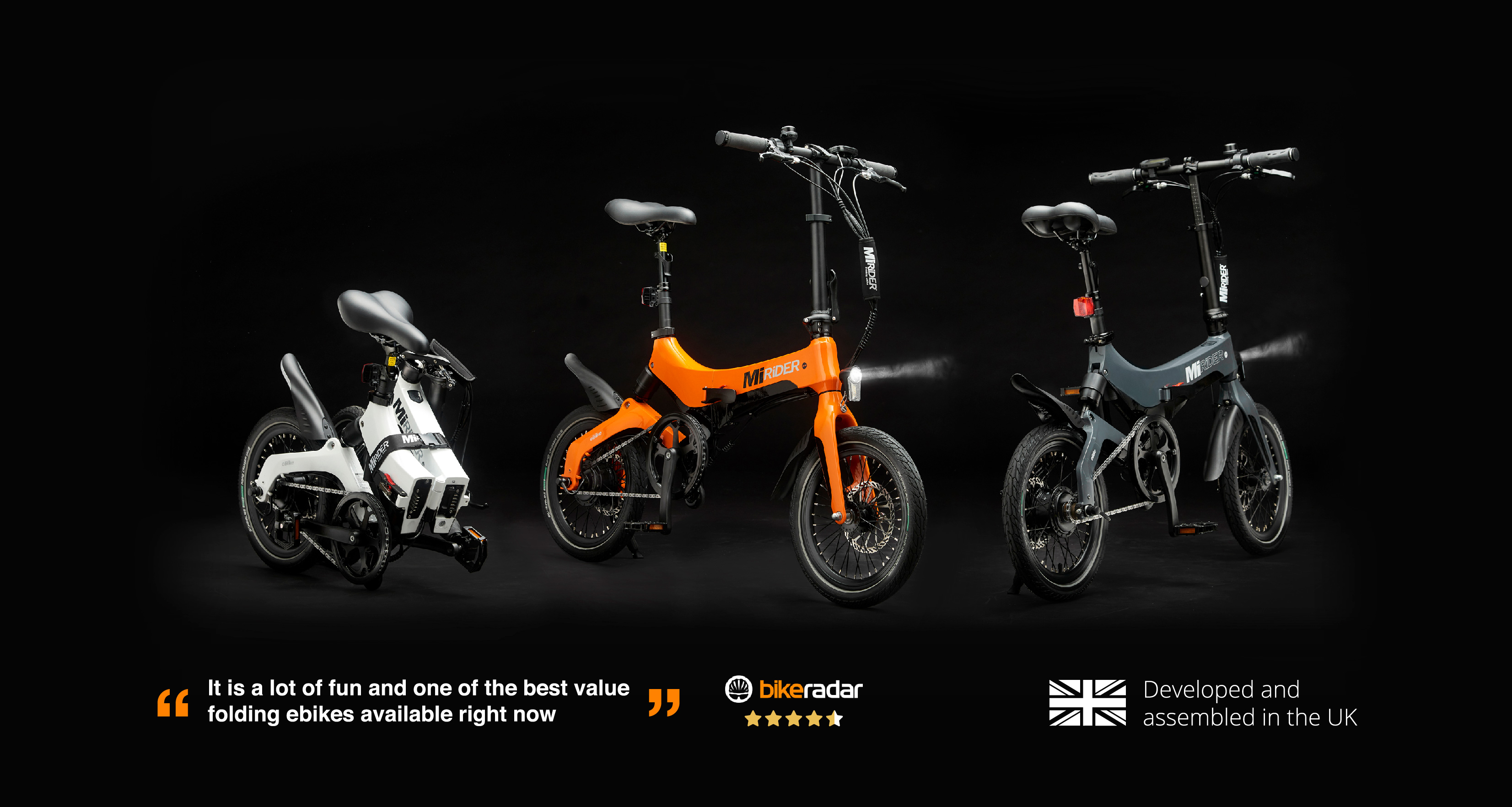 The Original Mirider Folding Electric Bikes - Assembled In The Uk