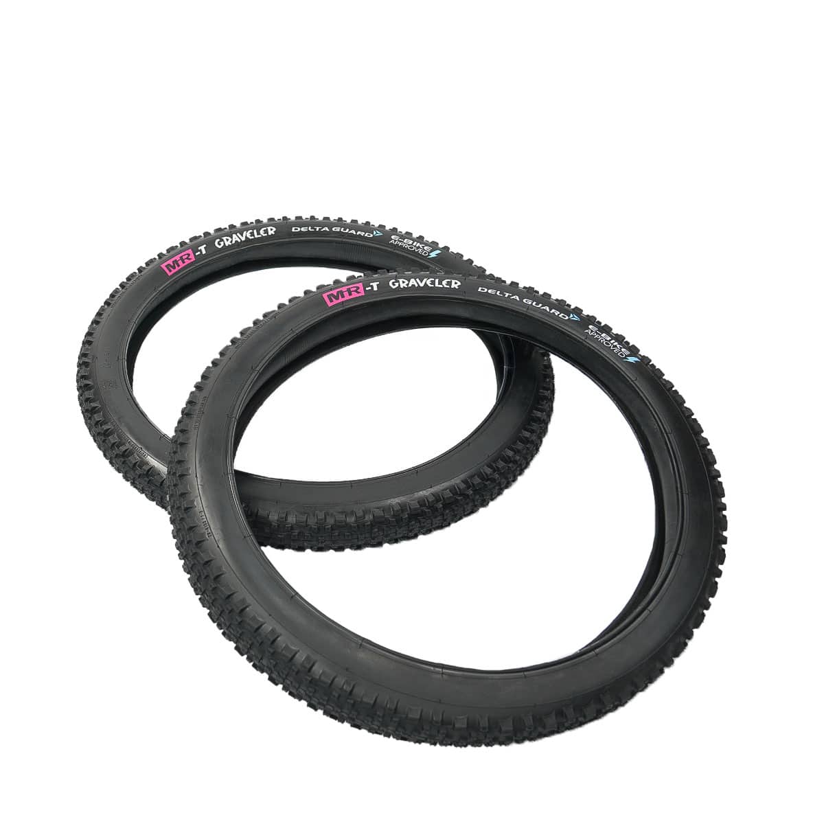 Pair of MR-T Graveler Chunky Tyres 20 X 2.00"